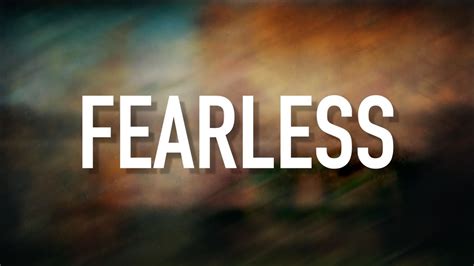 I am pretty fearless, and you know why? Fearless - Lyric Video Mia Fieldes - YouTube