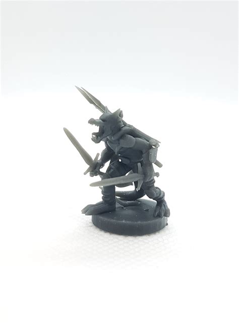 3d Printed Kobold Weapon Master Miniature Dandd 3d Printed Etsy Uk