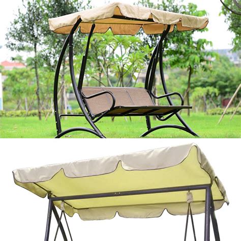 Do not estimate the size of your canopy. Swing Bench Chair Patio Hammock Canopy Garden Porch ...