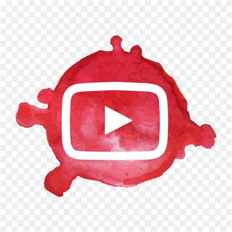 Youtube Logo Watercolor Spot Png Similar Png