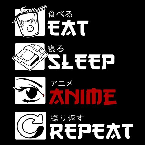 Eat Sleep Anime Repeat Svg Anime Svg Anime Design Anime Etsy