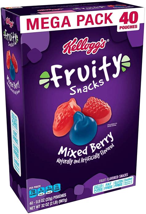 Amazon Lowest Price Fruity Snacks Mixed Berry Gluten Free Fat Free