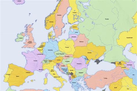 Daftar Negara Di Eropa Beserta Pembagian Wilayahnya Internasional