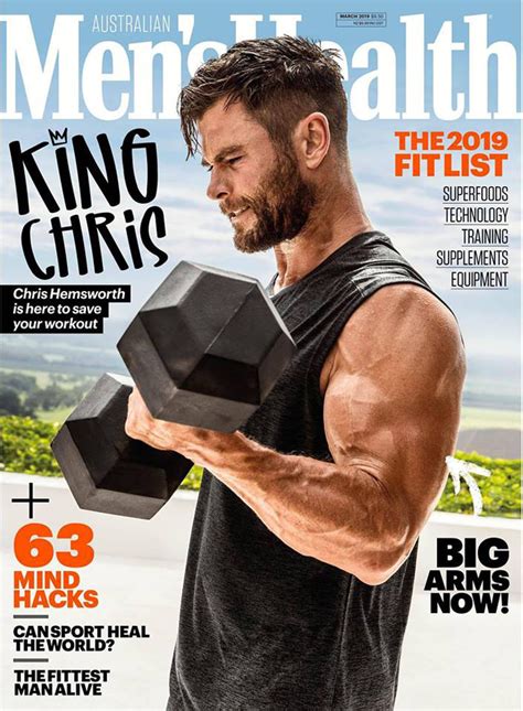 Chris Hemsworth Thor Mens Health Magazine Uk Australia March 2019 Tom