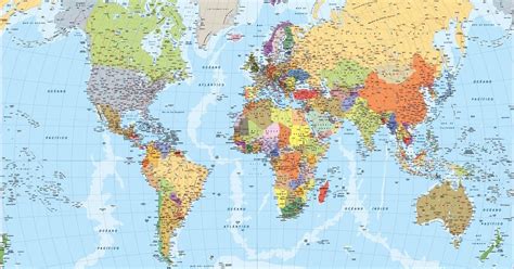 Mapa Mundi 2017 Para Los Profesores Que Trabajan Estudios Sociales Y