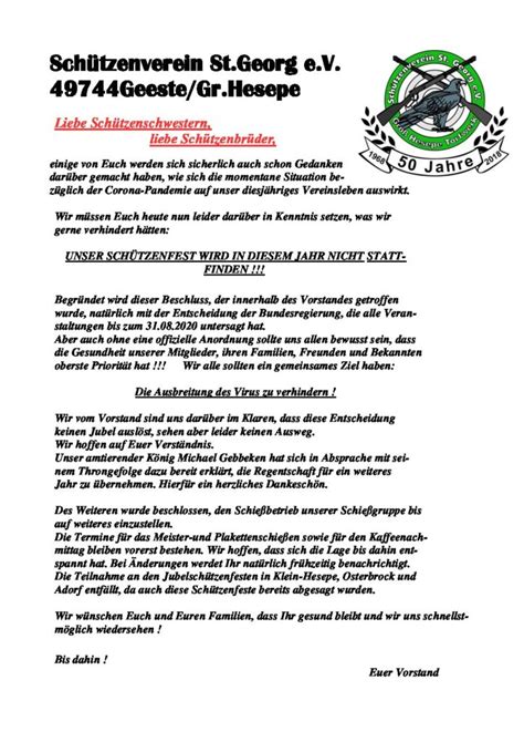 Es gibt anlass zum optimismus, dass es noch in diesem jahr eine zulassung für. Schützenfest / Vereinsveranstaltungen / Corona aktuell ...