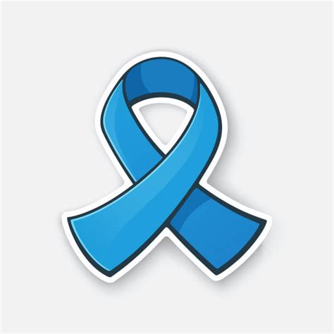 Drawing Of A Colon Cancer Ribbons Illustrations Royalty Free Vector