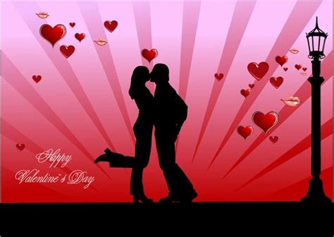 Valentine Day Couples Kissing Vector Vectors Graphic Art Designs In
