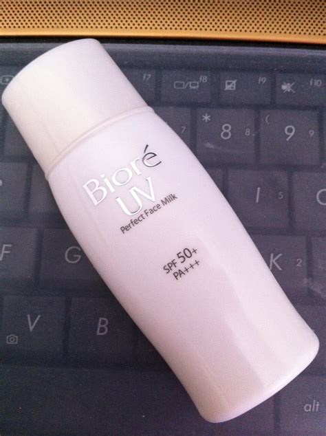 The milky sunscreen gives the skin invisible protection against the blazing sun without a dry feeling. My Favorite Thing: Review: Biore UV Perfect Face Milk Spf ...