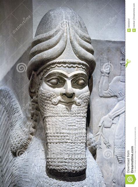Escultura Antigua Del Babylonia Y Del Assyria De Mesopotamia Fotograf A