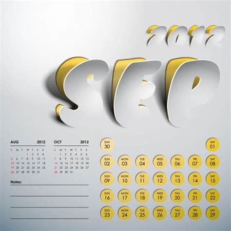 2012 Art Calendar Creative Calendar Vector Free Vector In Encapsulated