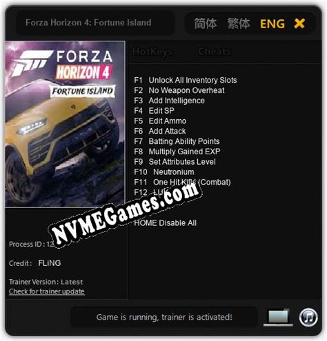 Forza Horizon Fortune Island Cheats Trainer Fling Nvmegames Com