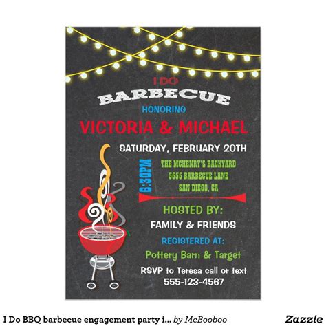 Then keep the parties going all summer long with invitations from our other summer party galleries, such as pool parties, beach parties, graduation, summer birthdays, family gatherings, and more. I Do BBQ barbecue engagement party invitation | Zazzle.com ...