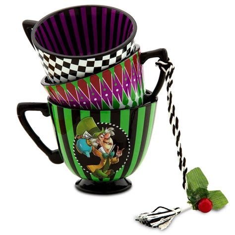 Alice In Wonderland Tea Cup Ornament The Mad Hatter US Disney Store Product Image View