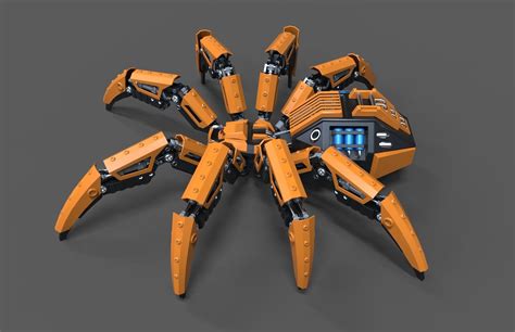 Robot Spider 3d Model Rigged Cgtrader