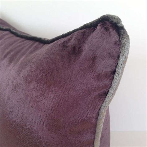 Aubergine Purple Crushed Velvet Cushions Mcalister Textiles