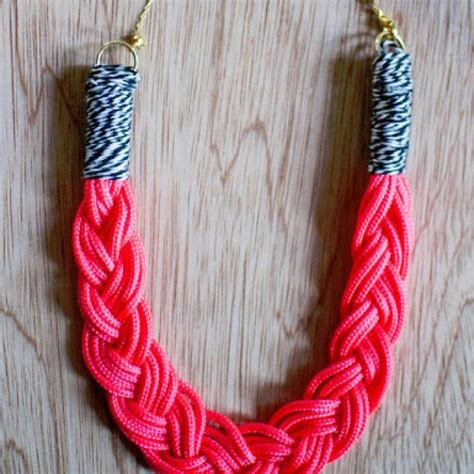 Collier Tresse Braided Necklace Diy Necklace Jewelry