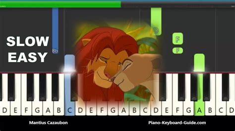 Can You Feel The Love Tonight Lion King Slow Easy Piano Tutorial