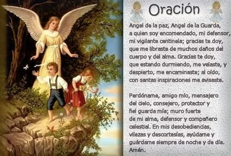 Santa María Madre De Dios Y Madre Nuestra Oración Al Angel De La