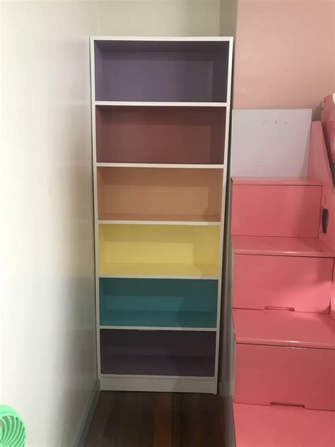 Pastel Colored Shelves Rainbow Colored Shelves Shelves Girl Room