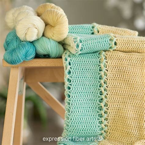 Ocean Inspired Crochet Baby Blanket Pattern Expression Fiber Arts A
