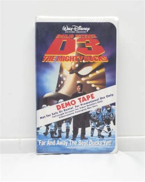 WALT DISNEY THE Mighty Ducks D3 VHS Screener Promo Demo Tape New