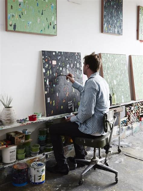 Artist Fred Fowler In His Footscray Studio Photo Eve