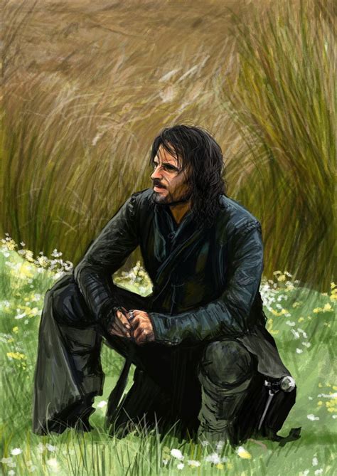 Aragorn By Mental Lighton Watch Report Fan Art Digital Art Painting