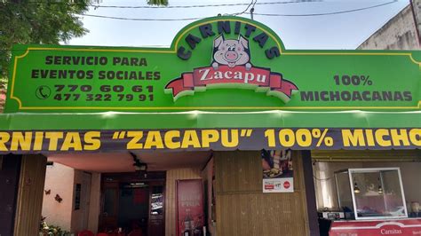 Carnitas Zacapú Opiniones Fotos Horarios 🍴 Menú Número De Teléfono Y Dirección