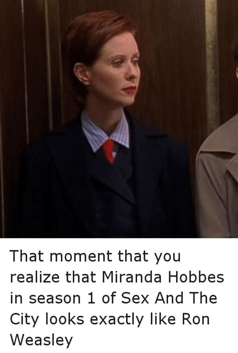 that moment that you realize that miranda hobbes in season 1 of sex and the city looks exactly