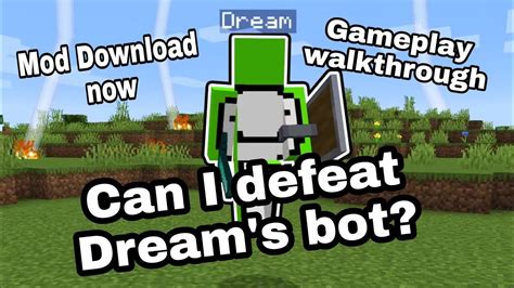 Fighting With Dreammod In Minecraft Dream Bot Mod Download
