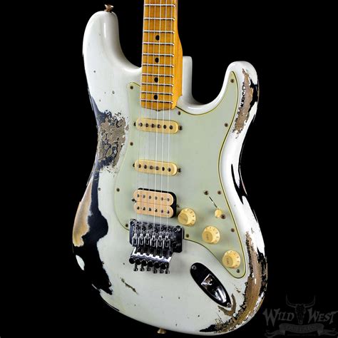 Fender 1960 Strat Heavy Relic White Lightning Olympic Whiteblack