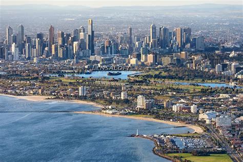 Aerial View Of Melbourne Victoria Pic By Lensaloft Photography