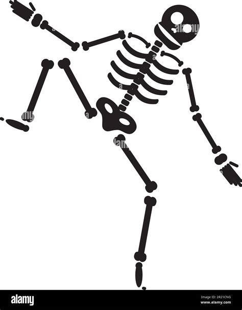 happy halloween skeleton illustration zombie from bones and skull vector stock vector image