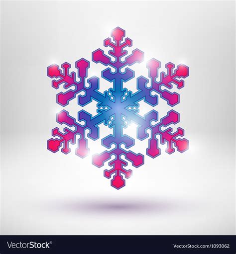 Abstract Christmas Snowflake Royalty Free Vector Image