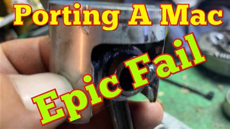 Fail Blowing Up A Chainsaw Ported Mcculloch Pro Mac Faulty Parts