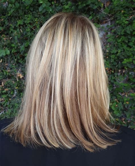 Blonde Shoulder Length Highlights Brassiness Corrected Sarah Conner