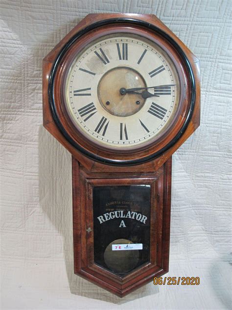 Sold Price Ansonia Long Drop Regulator Clock 32 July 6 0120 1000 Am Edt