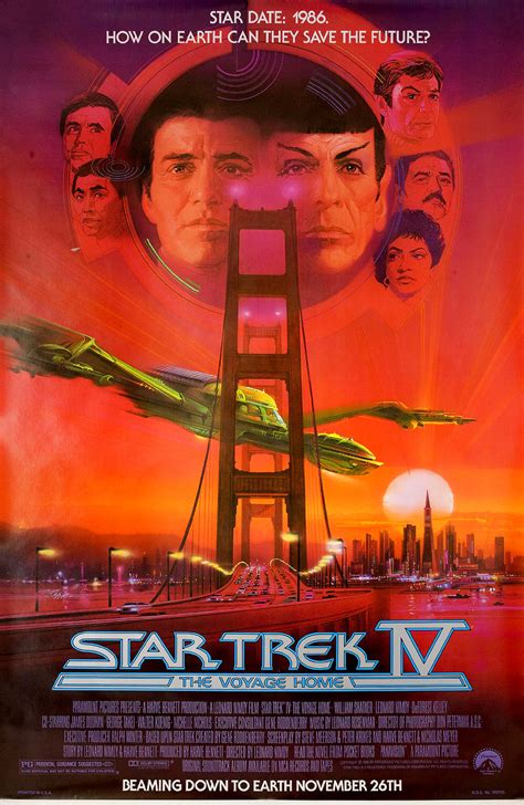Star Trek Iv The Voyage Home Original 1986 Us Half Subway Movie
