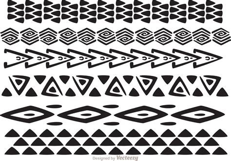 Hawaiian Tribal Pattern Vectors Pack 1 83213 Vector Art At Vecteezy