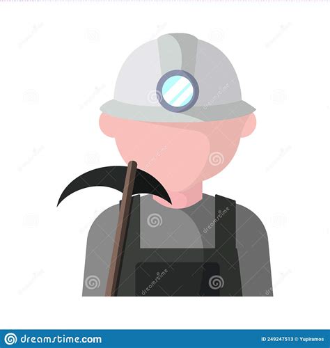 Mining Worker Profession Stock Vector Illustration Of Work 249247513