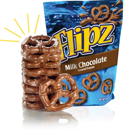 Flipz Milk Chocolate Covered Pretzels 141g Usa Candy Factory