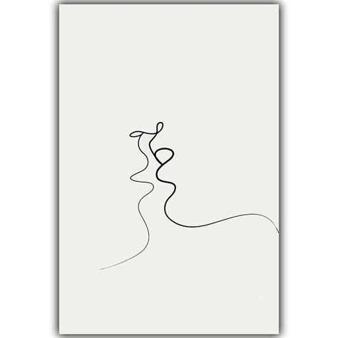 How did the rise of minimalism art movement come about? Picasso Simple Line Curve Black White Abstract Painting ...