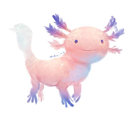 Safebooru Animal Artist Name Axolotl Closed Mouth Commentary Request