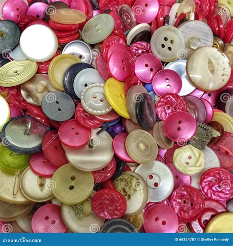 A Collection Of Brightly Coloured Buttons Stock Image Image Of Colors