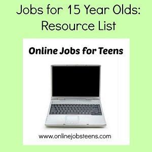 Being 15 and still at school, having a job is a great way to get some extra cash, but also for some work experience. Online Jobs for 15-Year-Olds | Job work, Labor and 8 hours