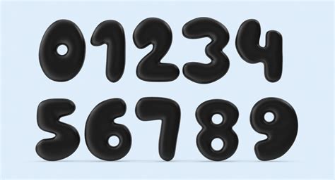 Bubble Numbers Printable