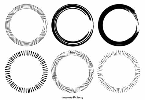 Ai (adobe illustrator) eps (encapsulated postscript). Hand Drawn Circle Frame Shapes - Download Free Vector Art ...