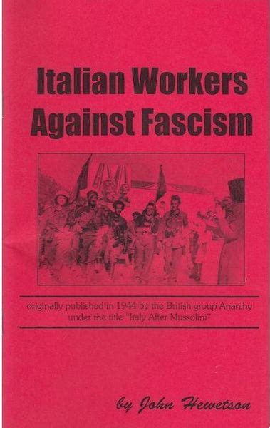 Italian Workers Against Fascism Burning Books