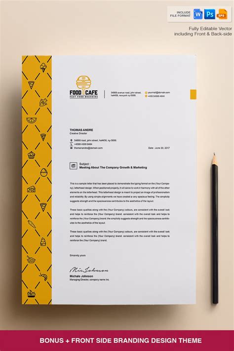 What to include in a letterhead? Creative Letterhead Template - Corporate Identity Template #67652